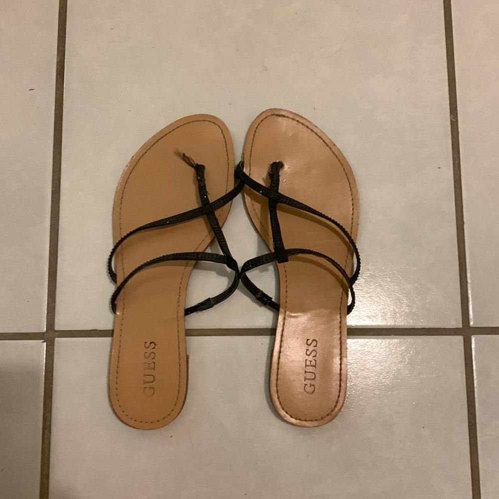 Guess black sandals